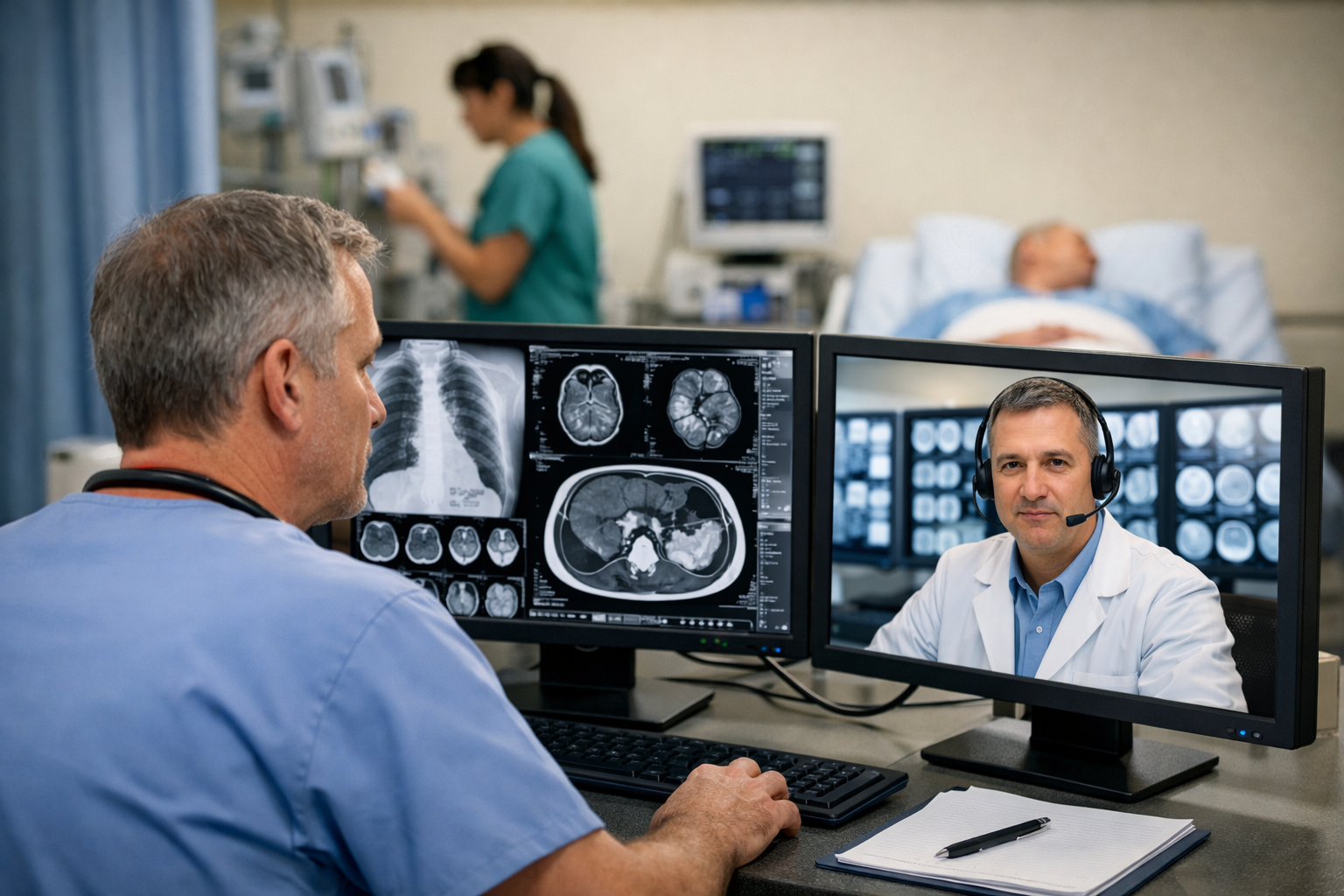 Outsourced radiology sevices for hospitals
